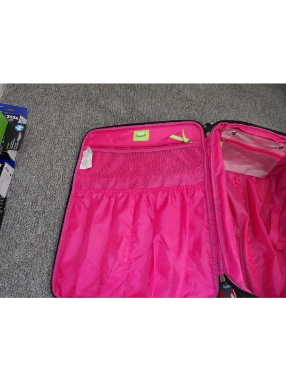 Lily Bloom Floral Spinner Carry-On Luggage Suitcase Expandable Travel Bag 25x16 - Picture 6 of 11